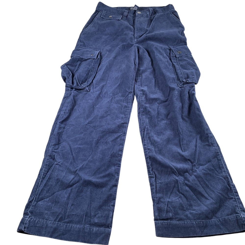 Polo by Ralph Lauren Kids Corduroy Cargo Pants Blue Size‎ 18 Boys